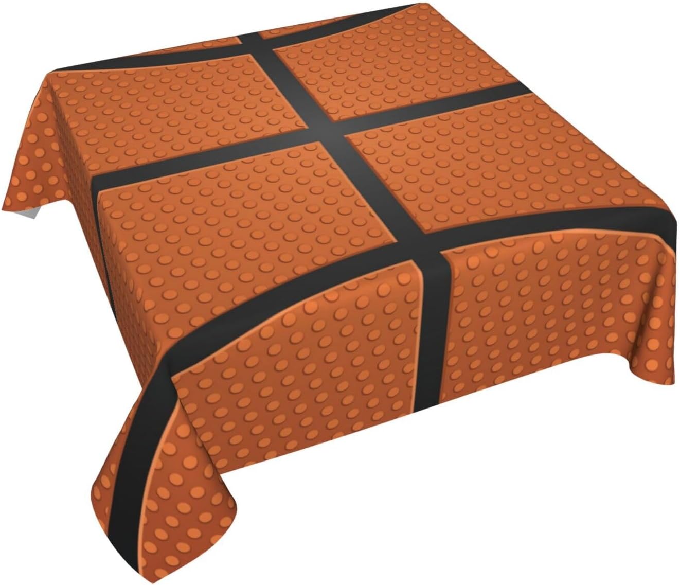 Fiephvsa Mantel cuadrado con estampado de baloncesto de 54 x 54 pulgadas, mantel de cocina, mantel decorativo para mesa de comedor y banquetes de