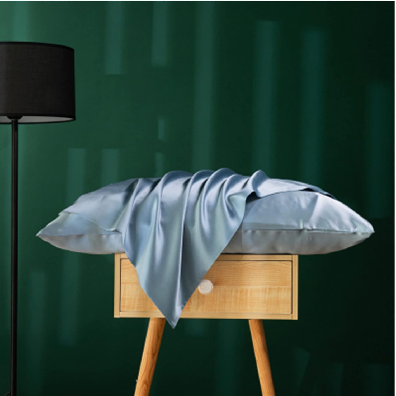 Funda de almohada de seda de morera tamaño King para cabello y piel, fabricada en Estados Unidos, seda pura de 22 mommes, fundas de almohada