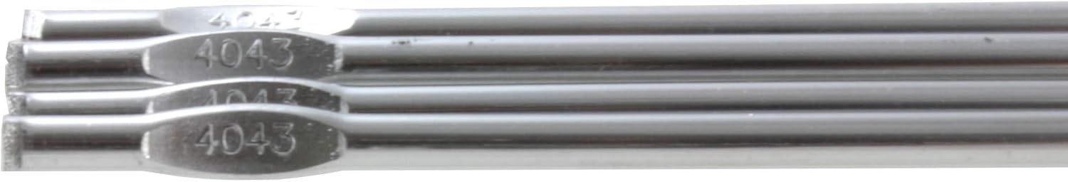 SÜA ER4043 – Barra de soldadura de aluminio TIG – 36 x 0.045 pulgadas (paquete de 2 libras)