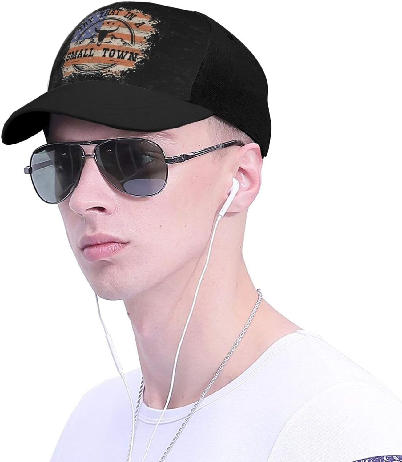 Gorra de béisbol musical para todas las estaciones, ajustable, novedosa, para papá, sombrero de hip-hop, sombrero de camionero de ala curvada, unisex