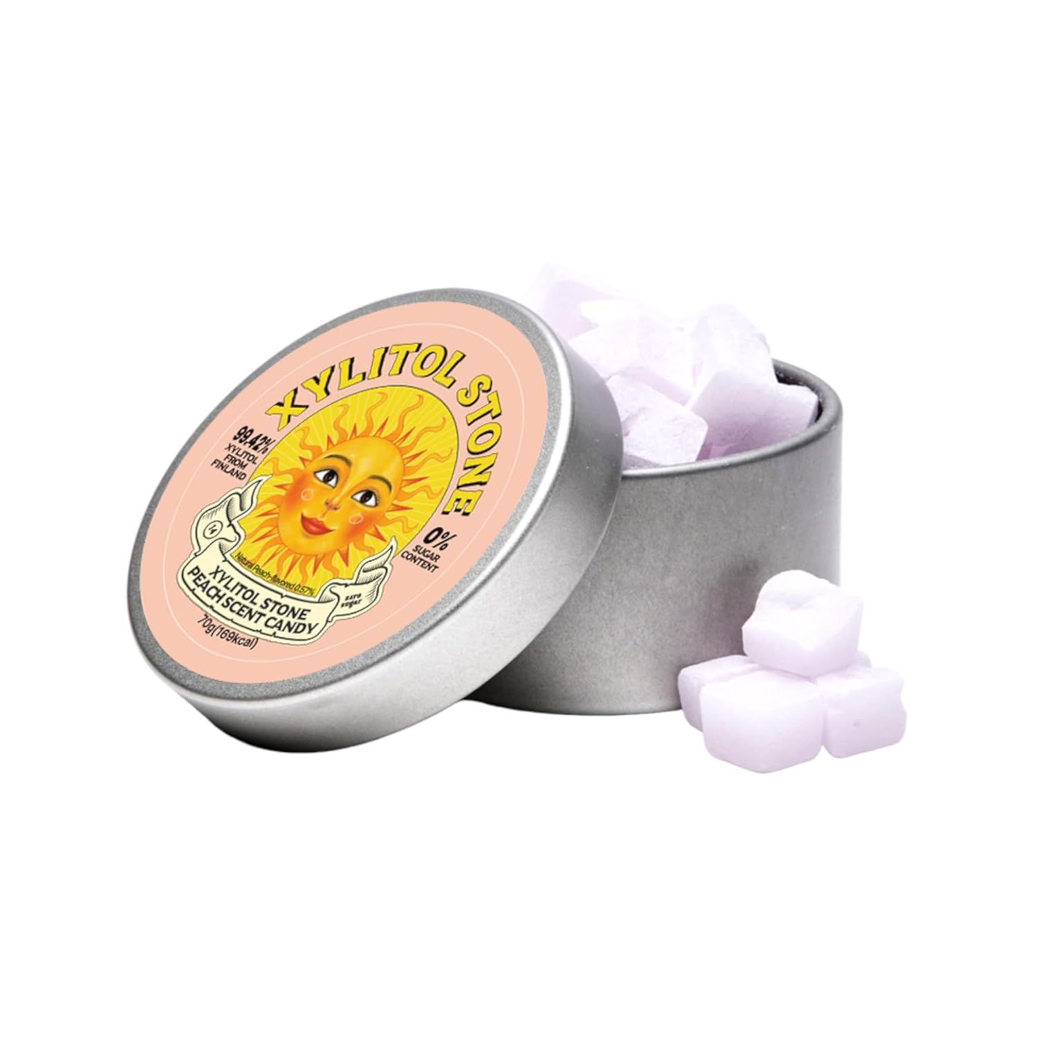 Xylitol Stone  Deliciosos dulces sin azúcar  100% mentas finlandesas de xilitol  Snacks conscientes de la salud  mentas refrescantes para el aliento