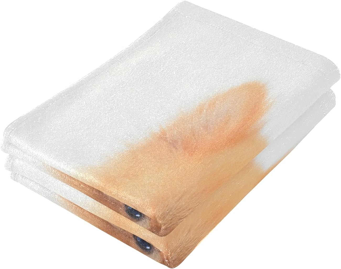 ALAZA Juego de 2 toallas de mano para perro, suaves, absorbentes, decorativas, para baño, gimnasio, hotel, spa, 28 x 14 pulgadas
