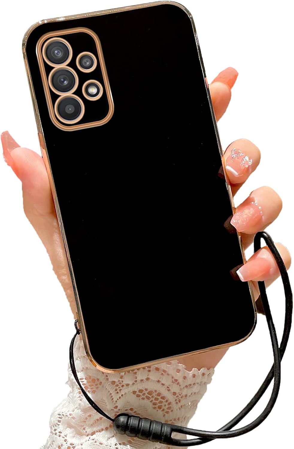 Funda para Galaxy A32 5G, Samsung A32 para mujeres y niñas, galvanoplastia, bonita estética de lujo, moderna, bonita, de cámara completa, protección