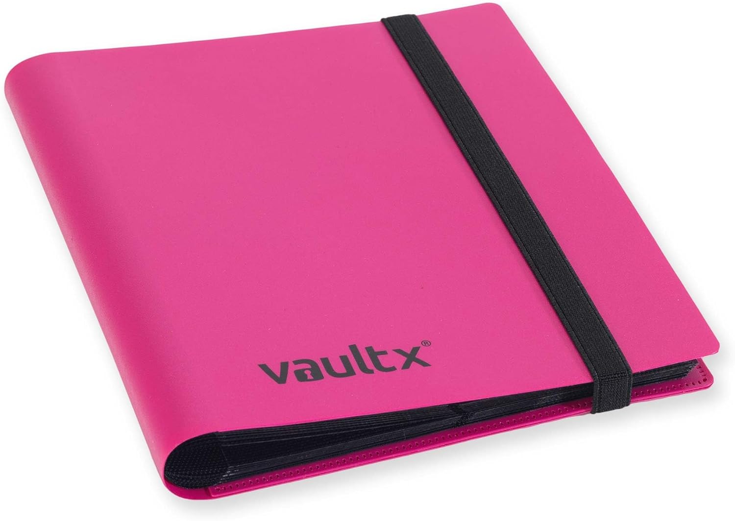 Vault X Carpeta  Carpeta de 4 bolsillos para tarjetas coleccionables  Carpeta de bolsillo de carga lateral 160 para TCG (rosa)