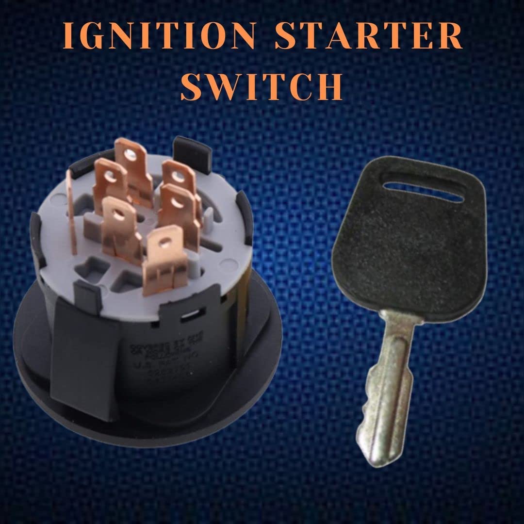 Paquete de 2 interruptores de encendido con 2 llaves para John Deere L100 L105 L107 L108 L110 L111 L120 L130 Interruptores de arranque con llave de
