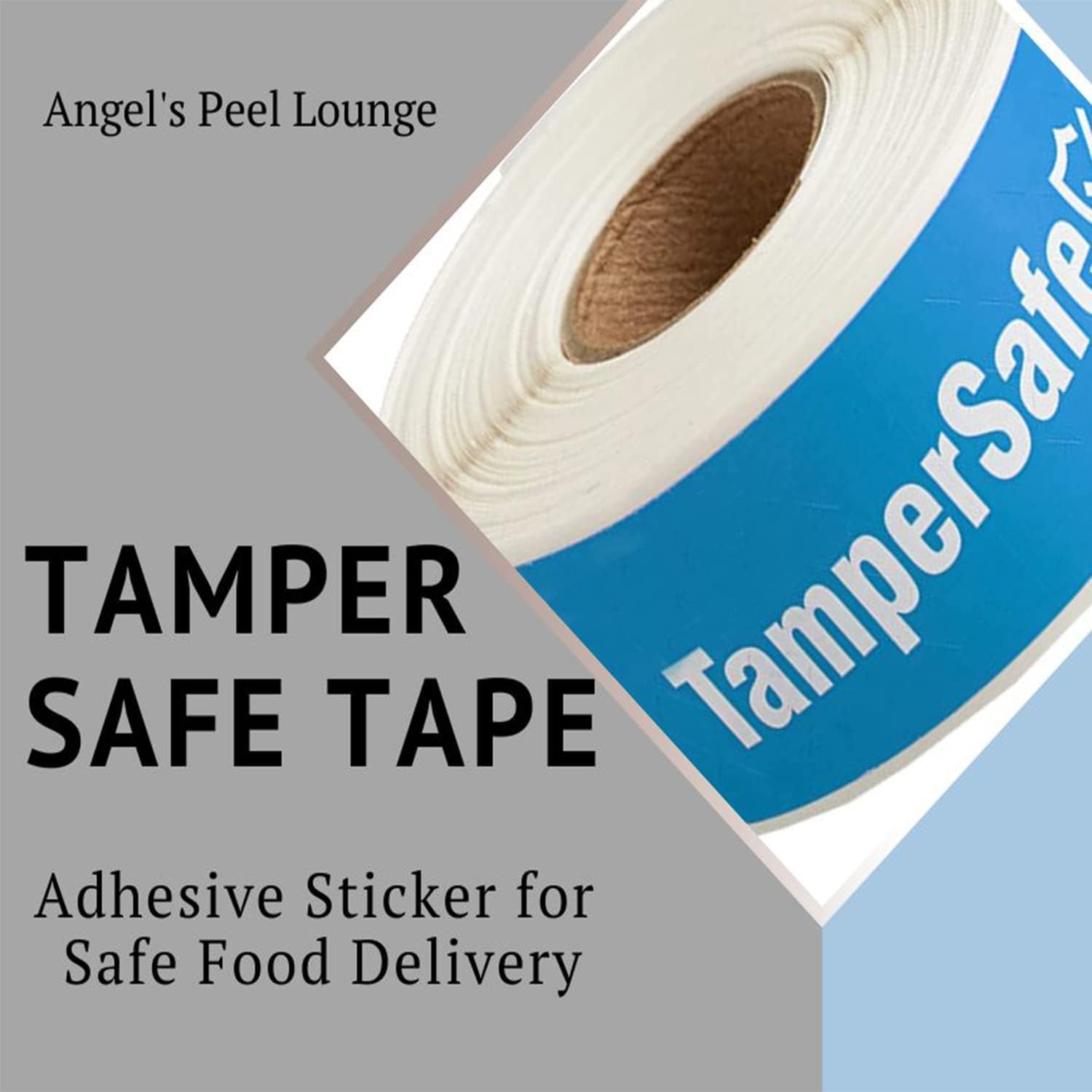 Angel’s peel lounge Etiquetado personalizado – Cinta TamperSafe – Sellada a prueba de manipulaciones para etiquetas de frescura – Adhesivo 250