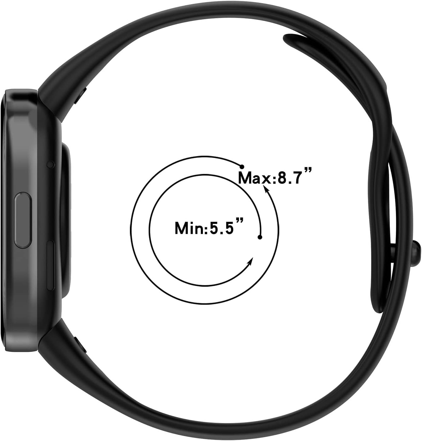 FitTurn Paquete de 8 correas coloridas compatibles con Xiaomi Mi Watch Lite 3Redmi Watch 3, correa deportiva de repuesto ajustable de silicona suave