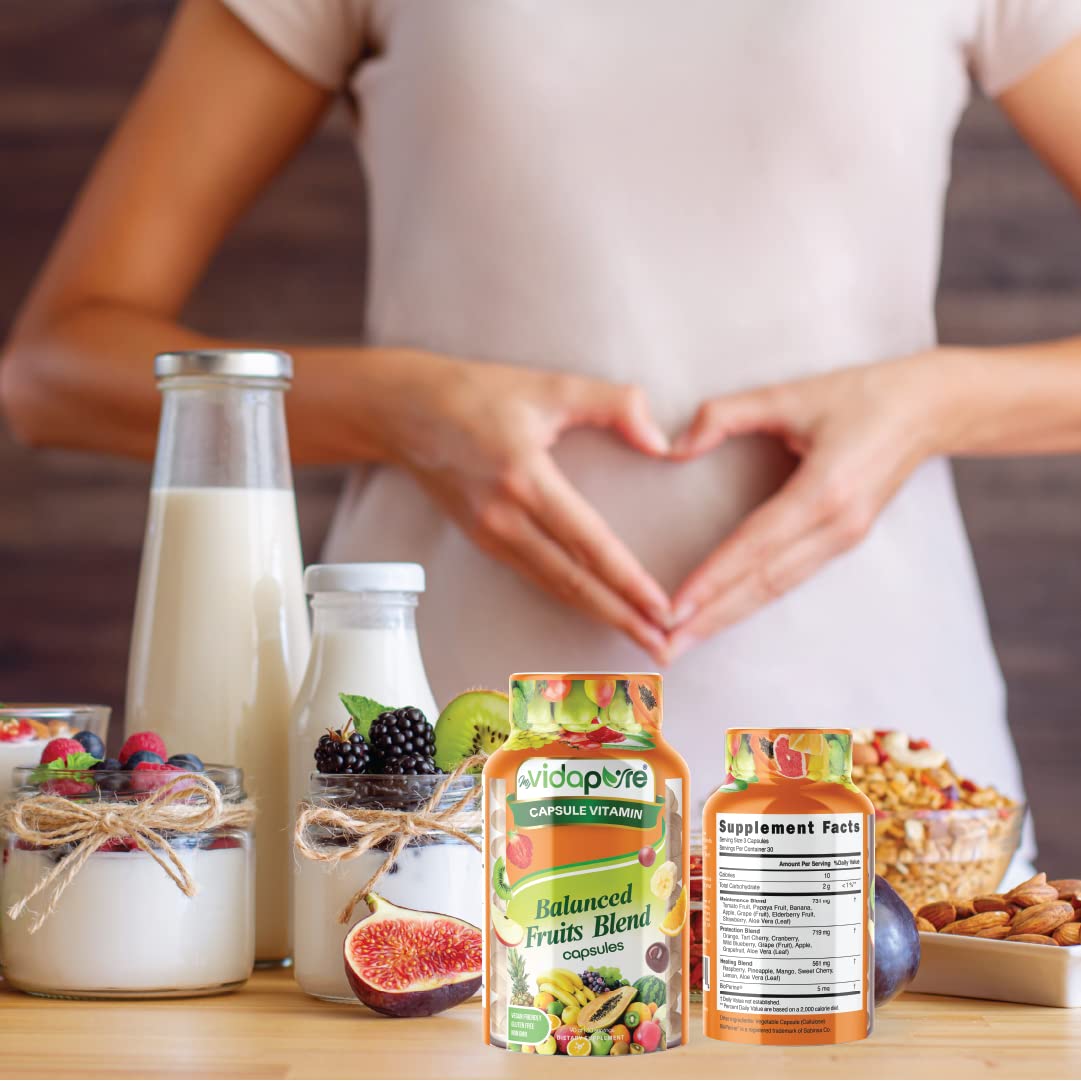 myVidaPure El paquete de frutas y verduras incluye 1 mezcla de frutas equilibradas y 1 vegetal, alimentos naturales integrales, superalimento rojo y
