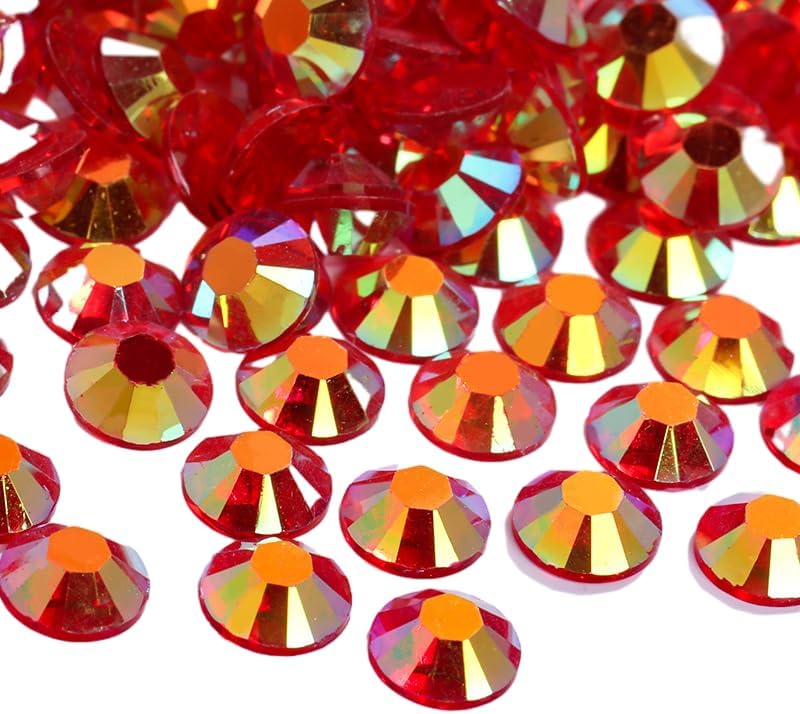 Diamantes de imitación de resina con parte trasera plana para arte de uñas, 5000 diamantes de imitación transparentes de 0.157 pulgadas (0.157 in),