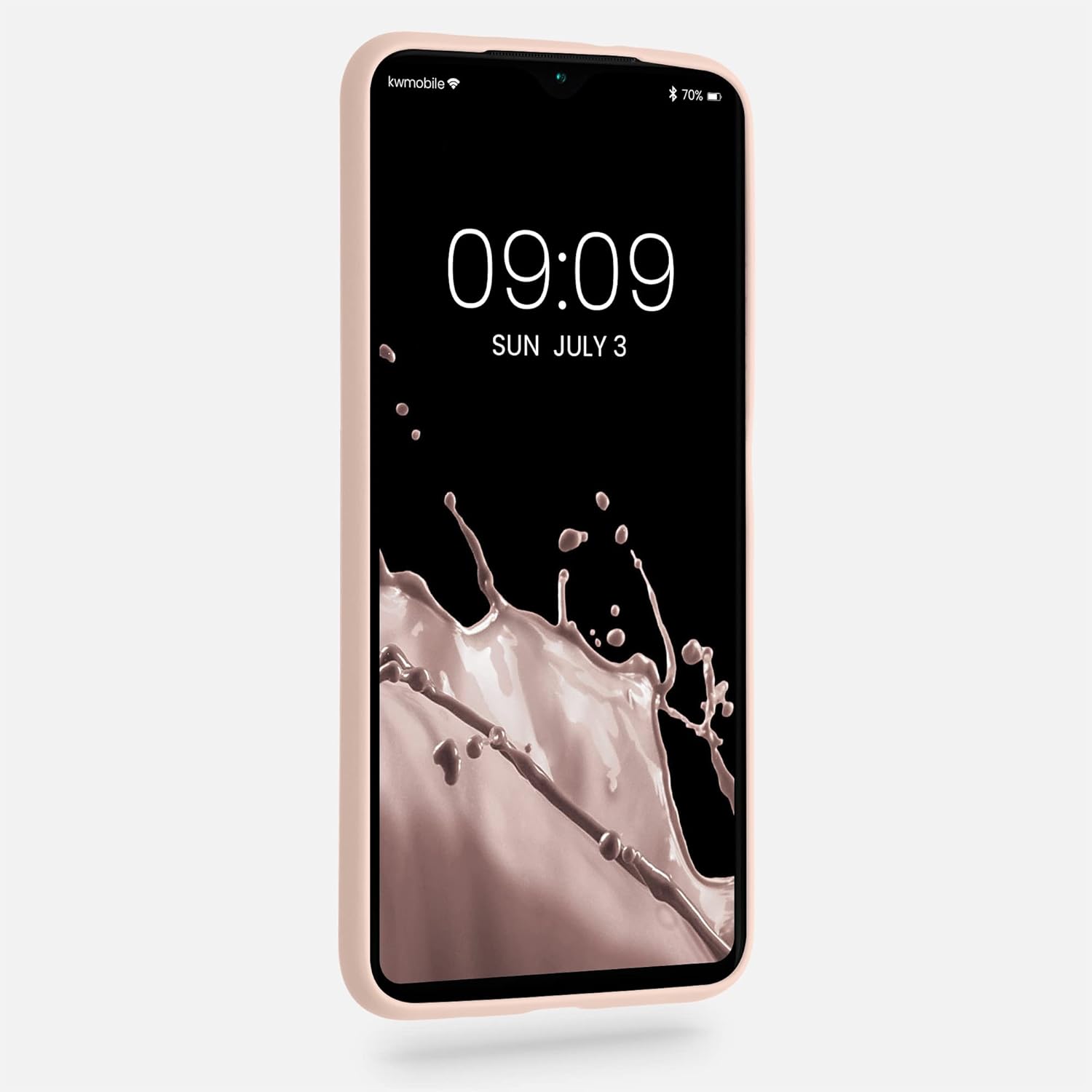 kwmobile Funda compatible con Xiaomi Redmi 9T – Funda protectora de silicona TPU suave y delgada – remolino de coco