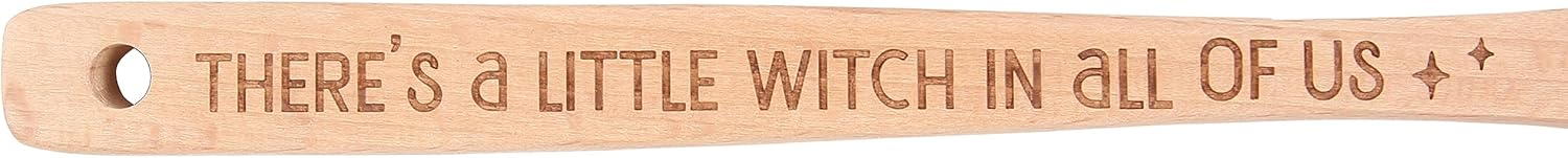 Encanta tu cocina con una cuchara mágica de pentagrama de madera, cuchara de madera con temática de bruja, utensilio de cocina decorativo, regalo de