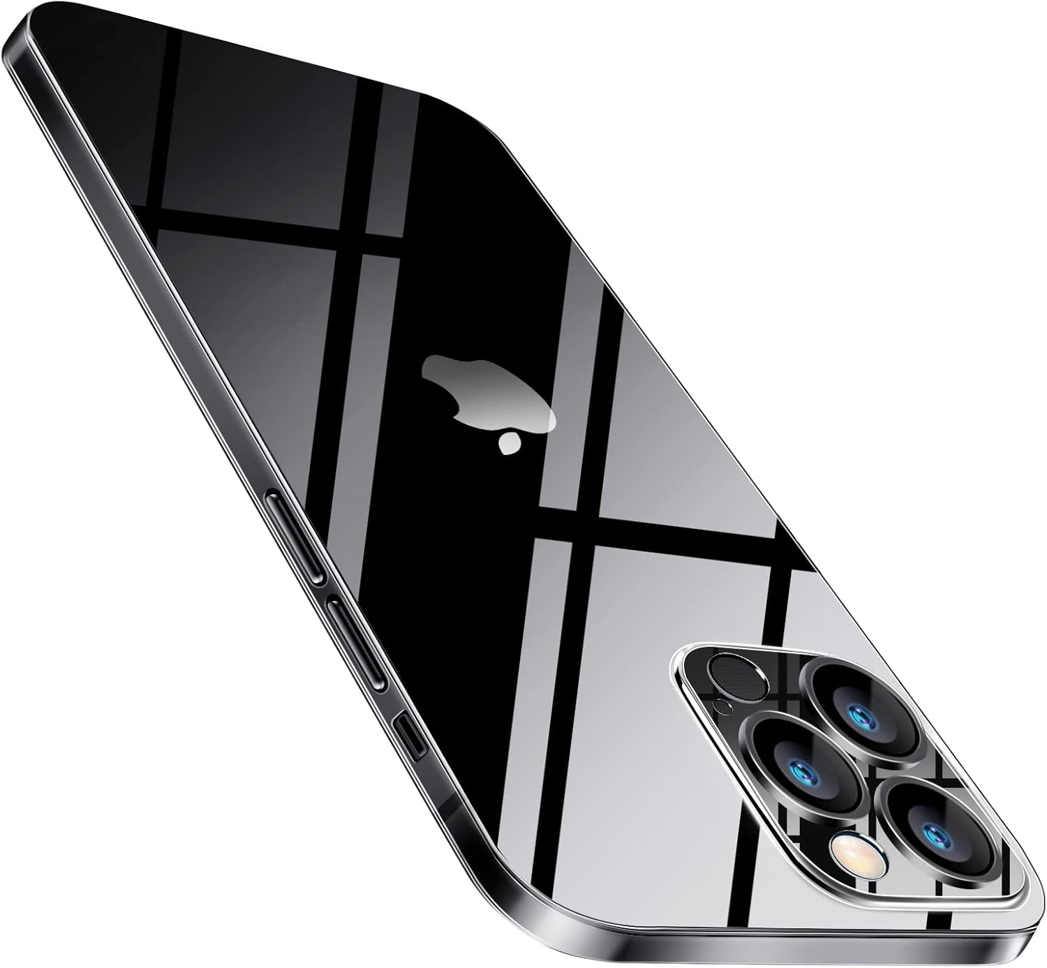 Purluct Funda delgada para iPhone 15 Pro Max, con acabado transparente (no amarillea), funda ultra protectora con protección de cámara de 6.7