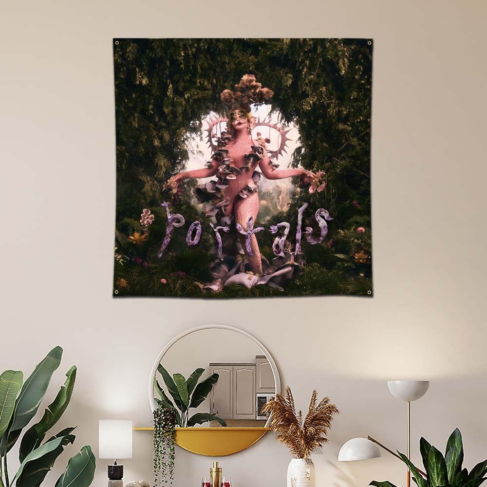 DecrPlus Melani – Pancarta de tapiz para colgar en la pared, 3 x 3 pies, decoración de fondo para dormitorio