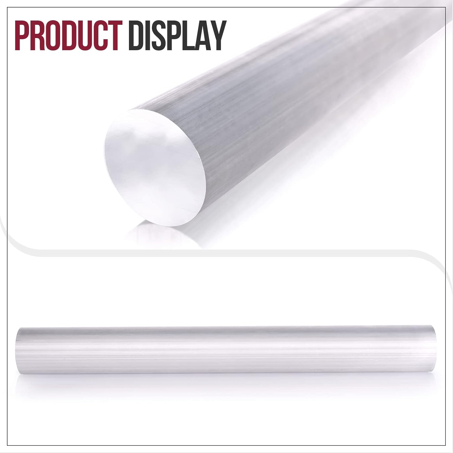 Varilla redonda de aluminio 6061 de 1-12 pulgadas de largo sólido T6511 de 13 pulgadas de largo, extruido, 1.5 pulgadas de diámetro y 13 pulgadas de