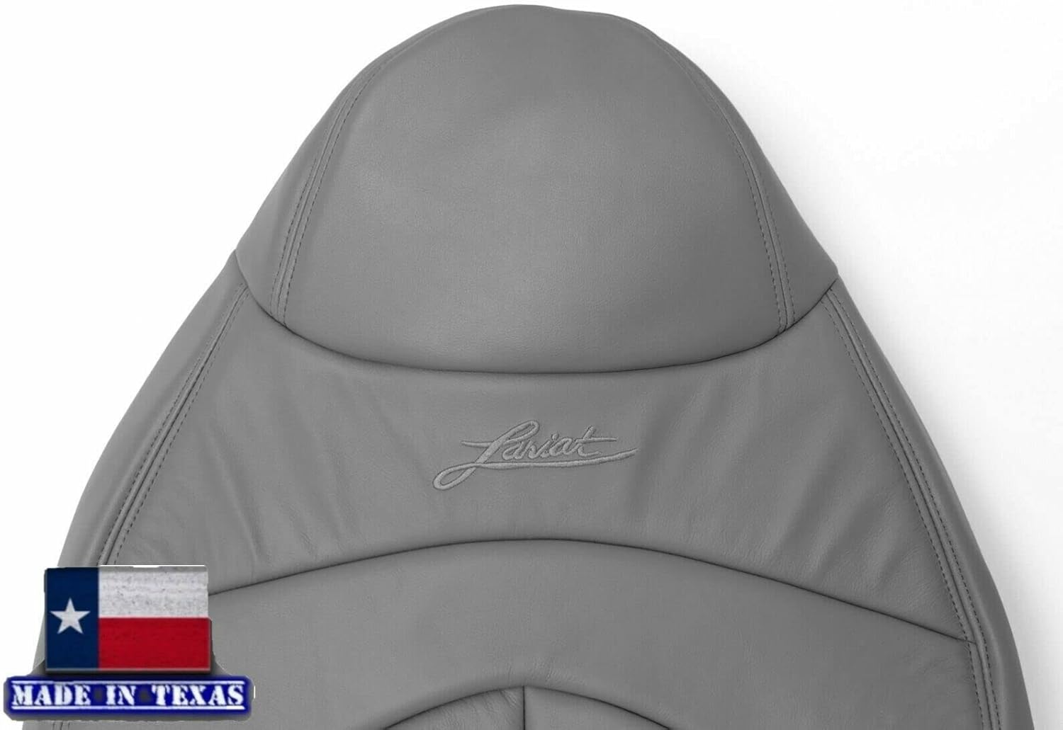 2000 2001 2002 2003 Ford F150 Super Cab Lariat – Funda de asiento de cuero para Ford F150 (parte superior del conductor, gris grafito mediano)