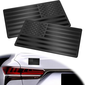 2 calcomanías 3D con emblema de la bandera estadounidense en relieve, 5 x 3 pulgadas, para pegar en el auto, camión, parachoques de ventana, emblema 2 calcomanías 3D con emblema de la bandera estadounidense en relieve, 5 x 3 pulgadas, para pegar en el auto, camión, parachoques de ventana, emblema