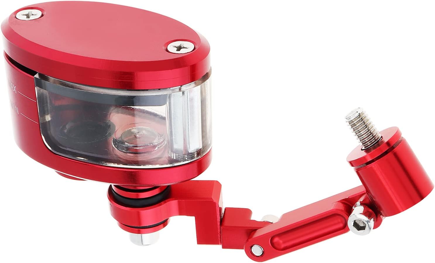 Copa universal del depósito de aceite líquido del cilindro del embrague del freno de la motocicleta (rojo)