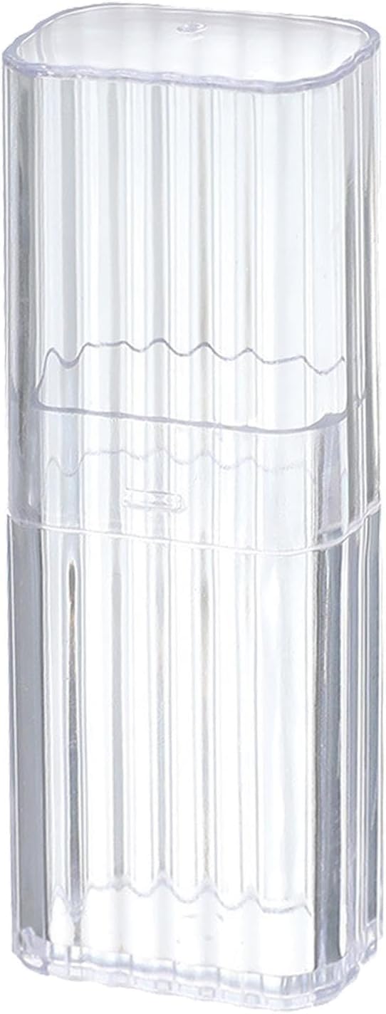 Qtip Holder Estuche de viaje, Caja de almacenamiento de hisopos de algodón acrílico transparente, soportes de hisopos de algodón duraderos, soporte