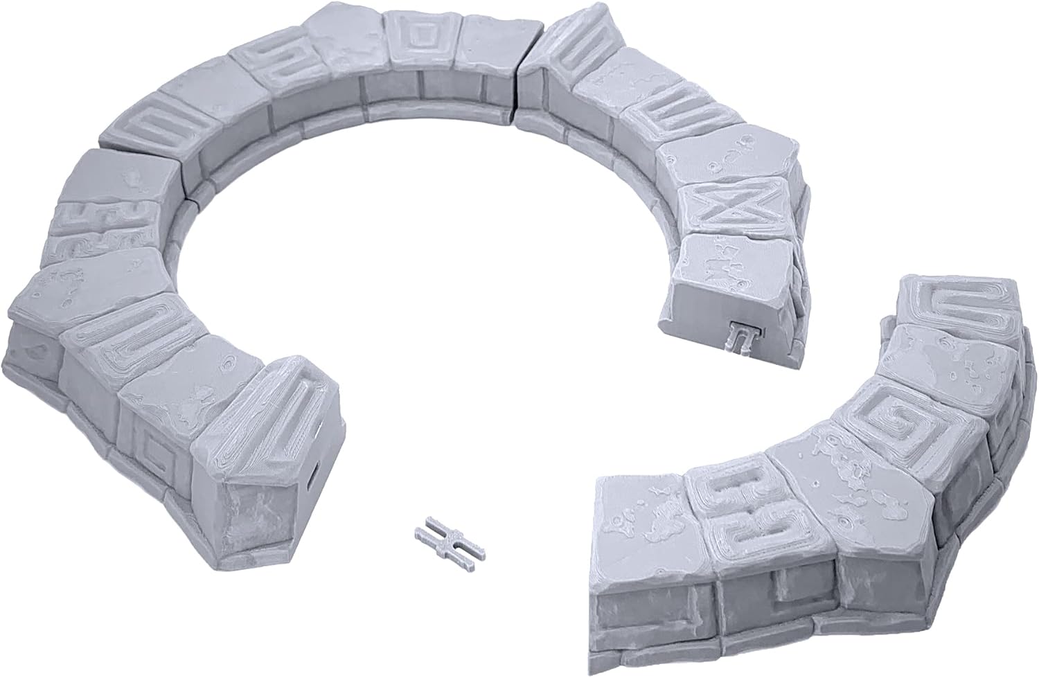 Templo circular olvidado por Makers Anvil, paisaje RPG de mesa impreso en 3D y terreno de juego de guerra para miniaturas de 1.102 in