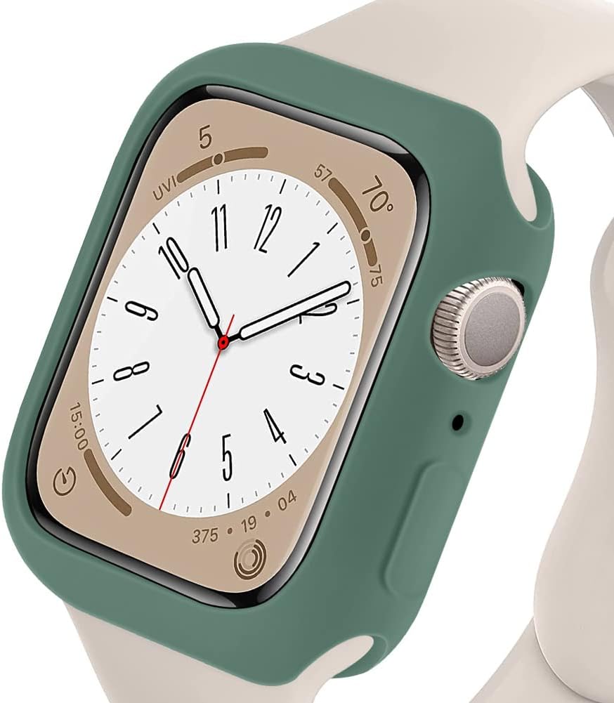 Funda para Apple Watch sin protector de pantalla 1.614in Series 78 de TPU suave y flexible, ultradelgada, ligera, parachoques protector para iWatch
