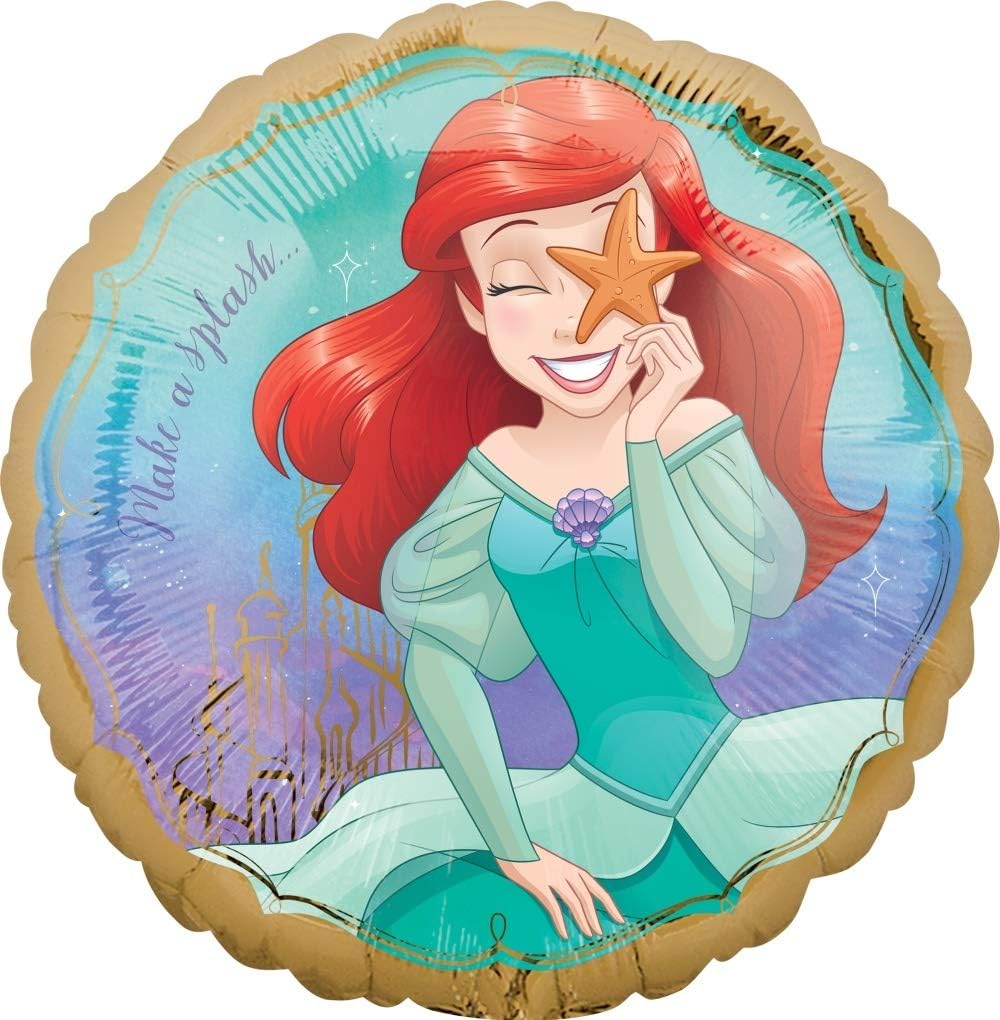 Little Mermaid Party Supplies – Ramo de globos de 4 cumpleaños, diseño de princesa Ariel
