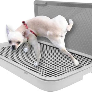 Hamiledyi Bandeja para orinal para perros con bandeja de pared para orinar reutilizable, soporte para almohadillas de entrenamiento de cachorros, Hamiledyi Bandeja para orinal para perros con bandeja de pared para orinar reutilizable, soporte para almohadillas de entrenamiento de cachorros,