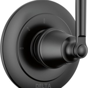 Delta Faucet Saylor T11835-BL – Kit de moldura desviadora de mango de ducha de 3 ajustes, kit de moldura de válvula desviadora, color negro mate Delta Faucet Saylor T11835-BL – Kit de moldura desviadora de mango de ducha de 3 ajustes, kit de moldura de válvula desviadora, color negro mate