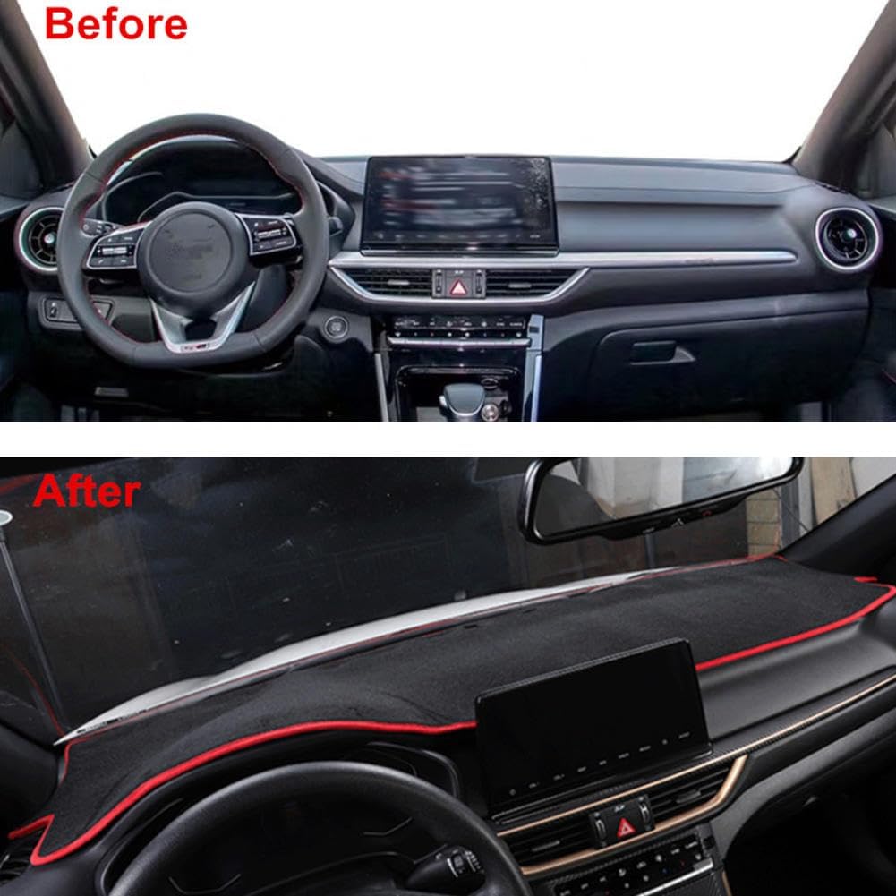 for KIA Forte BD Cerato K3 Vivaro 2019 2020 2021, Car Dashboard Mat Cover Pad Dashmat Sunshade Carpet Accessories
