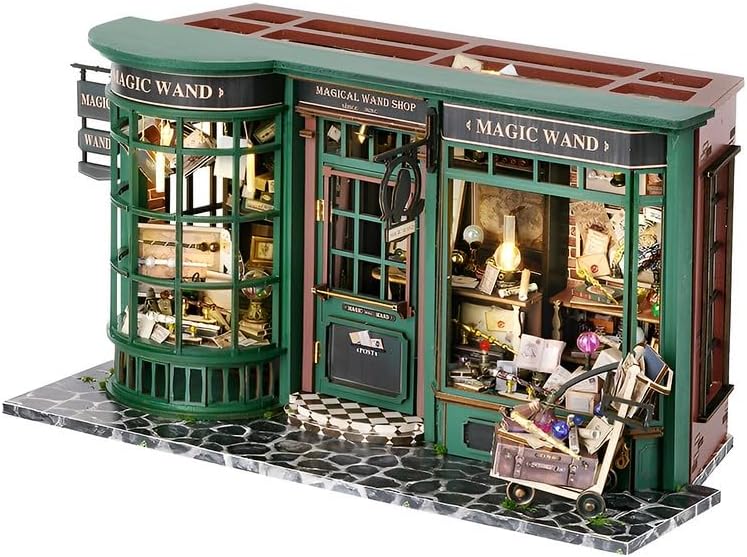 CuteQi – Kit de casa en miniatura, kit de casa de bricolaje, habitación creativa con muebles, kit de fabricación de casa pequeña con luz y música