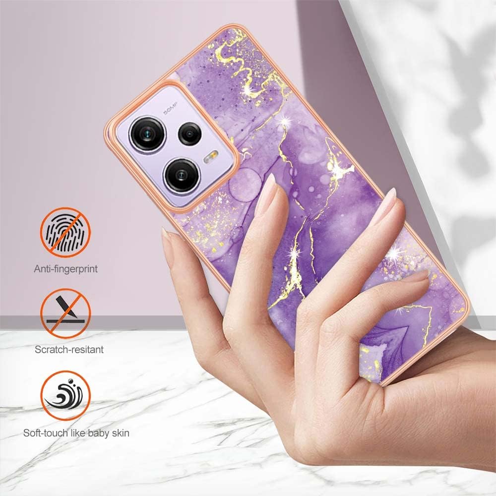 Funda delgada para Xiaomi Poco X5 Pro, funda para Redmi Note 12 Pro 5G, diseño de mármol brillante IMD para niñas, para Xiaomi Poco X5 Pro 5GRedmi