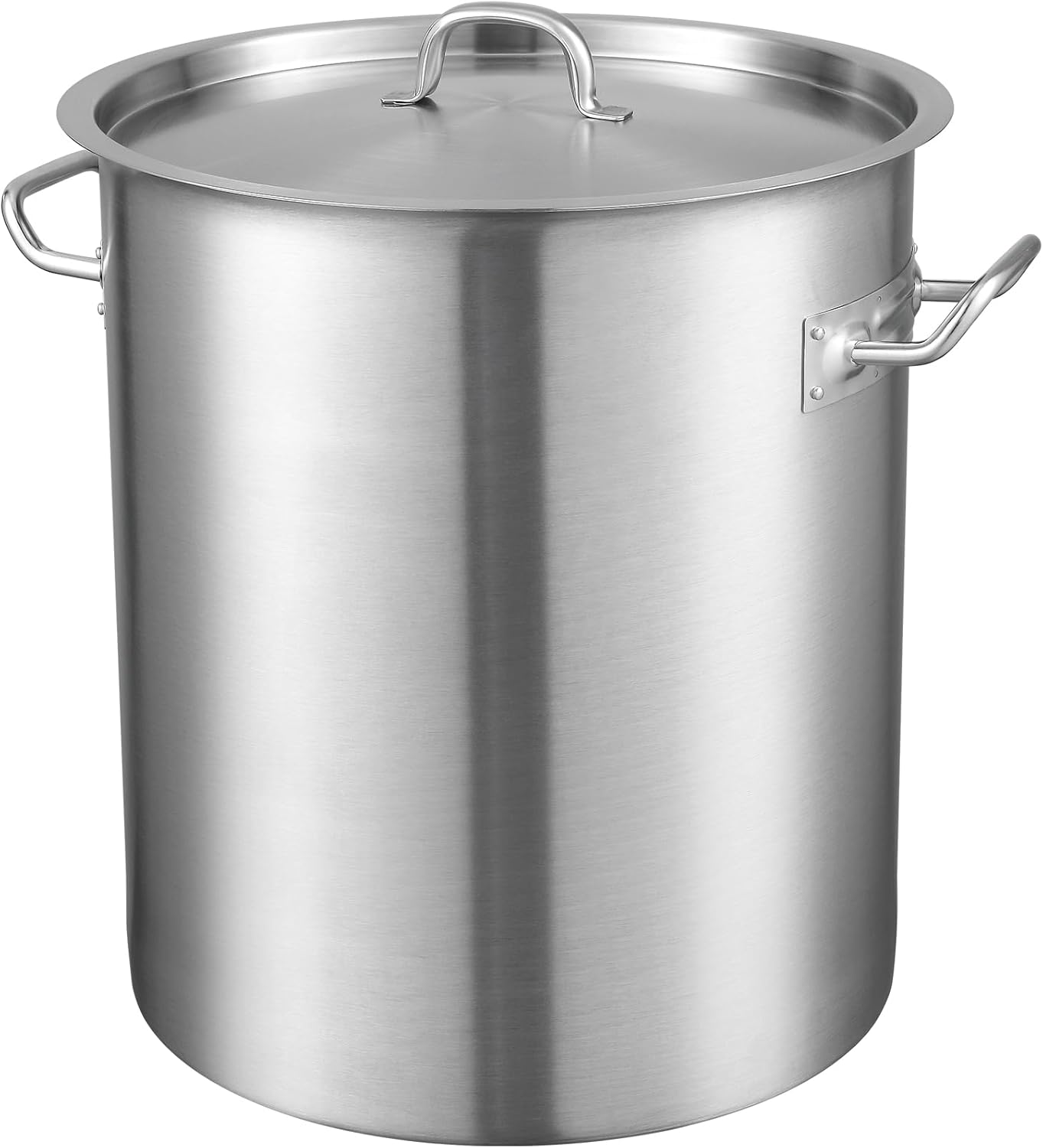 VEVOR Olla de acero inoxidable 188, ollas de cocina grandes de 42 cuartos de galón, olla multiusos con base compuesta, olla de grado comercial
