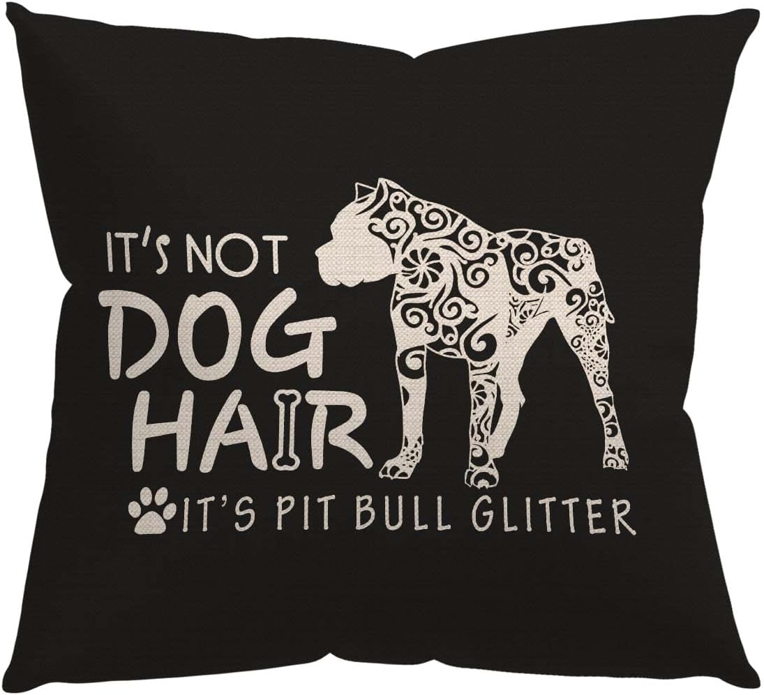 Fundas de almohada Pit Bull  Regalos para mamá Pit Bull para mujeres, fundas de almohada de franela de 18 x 18 pulgadas, regalos de Pit Bull para