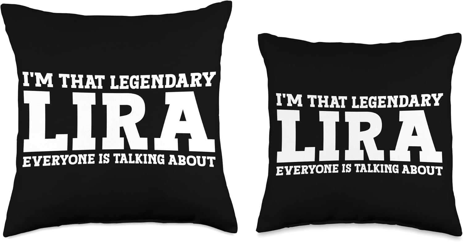 Lira Gifts Family Tee Last Name Birthday Gifts Surname Funny Team Family Last Name Lira Throw Pillow, 16×16, Multicolor