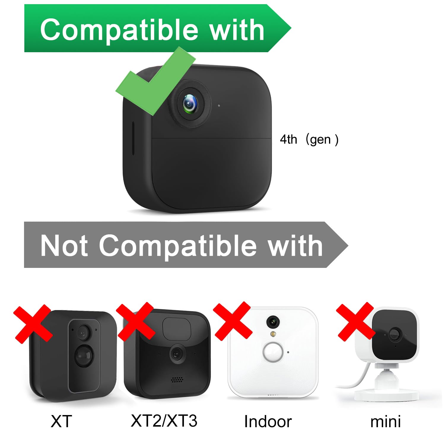 iTODOS Cable de alimentación y adaptador de 25 pies compatible con Blink Outdoor 4 (4. generación), resistente a la intemperie, para exteriores,