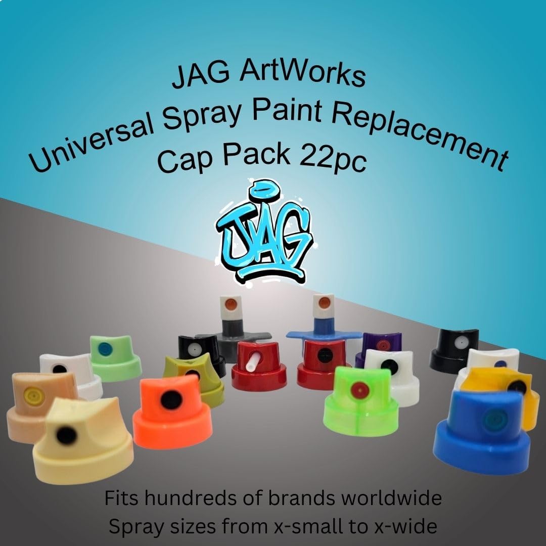 Adaptador universal de repuesto para pintura en aerosol, paquete de 22 piezas para Krylon, Behr, Walmart y Rust-Oleum – Tamaños de aerosol de 0.2 a