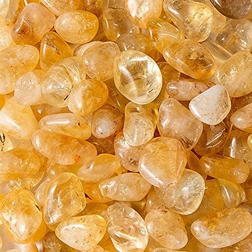 Acxico Cristales de piedras preciosas de cuarzo citrino de 3.53 oz 28-45 Piedras Gemas de piedras