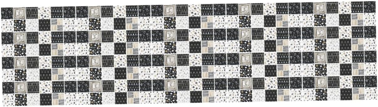 DOITOOL 240 Pcs Wall Sticker Housewarming Gift Peel and Stick Self Adhesive Tile Decals Removable Tile Sticker Home Decoration Retro Decor Stickers