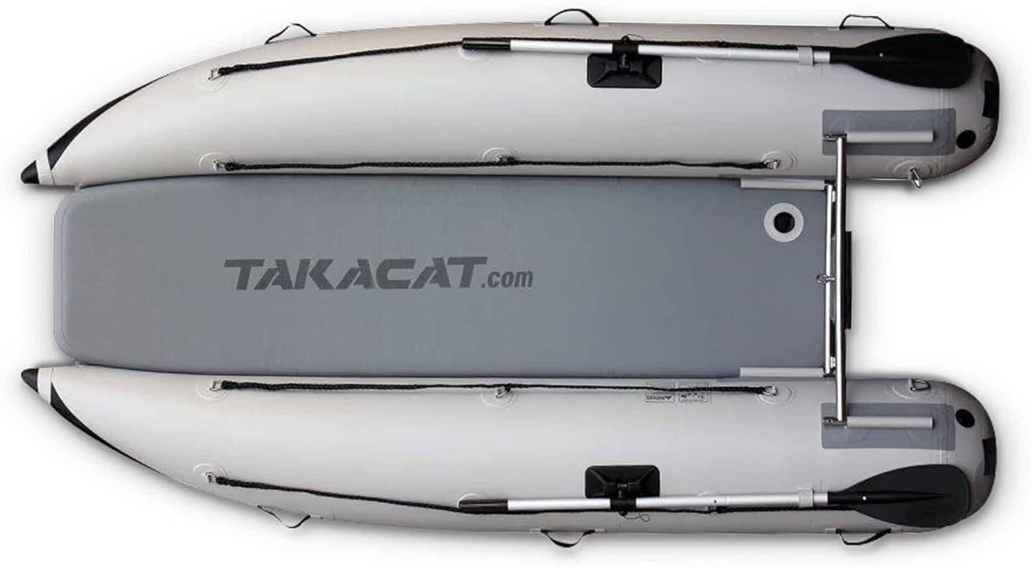 380LX – Bote inflable para 6 personas, diseño de arco abierto ultraportátil, 12.5 ft, gris