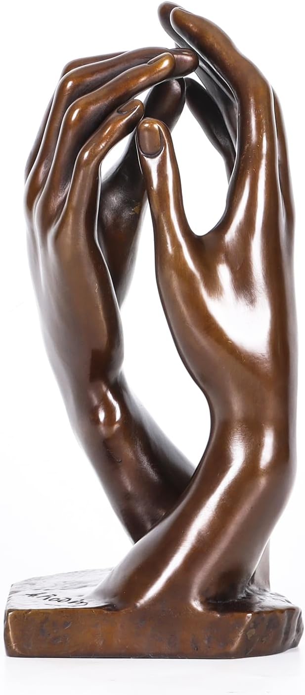 Bronce La Catedral Manos Estatua por Rodin Réplica Famosa Escultura 8.5″ H