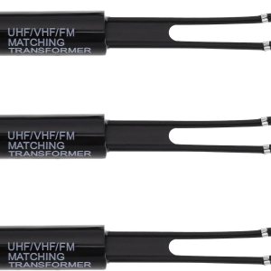 Transformador a juego UHFVHFFM de 75 Ohm a 300 Ohm F Conector de antena de TV Adaptador de antena niquelado Balun Transformador para Radio HiFi AV Transformador a juego UHFVHFFM de 75 Ohm a 300 Ohm F Conector de antena de TV Adaptador de antena niquelado Balun Transformador para Radio HiFi AV