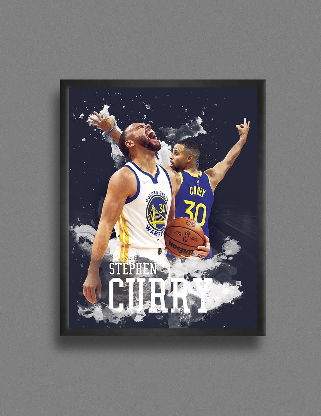 Print’N’Art Crea un ambiente inspirador con el juego de 1 póster de jugador de baloncesto de 12 x 16 pulgadas para decoración de habitación de