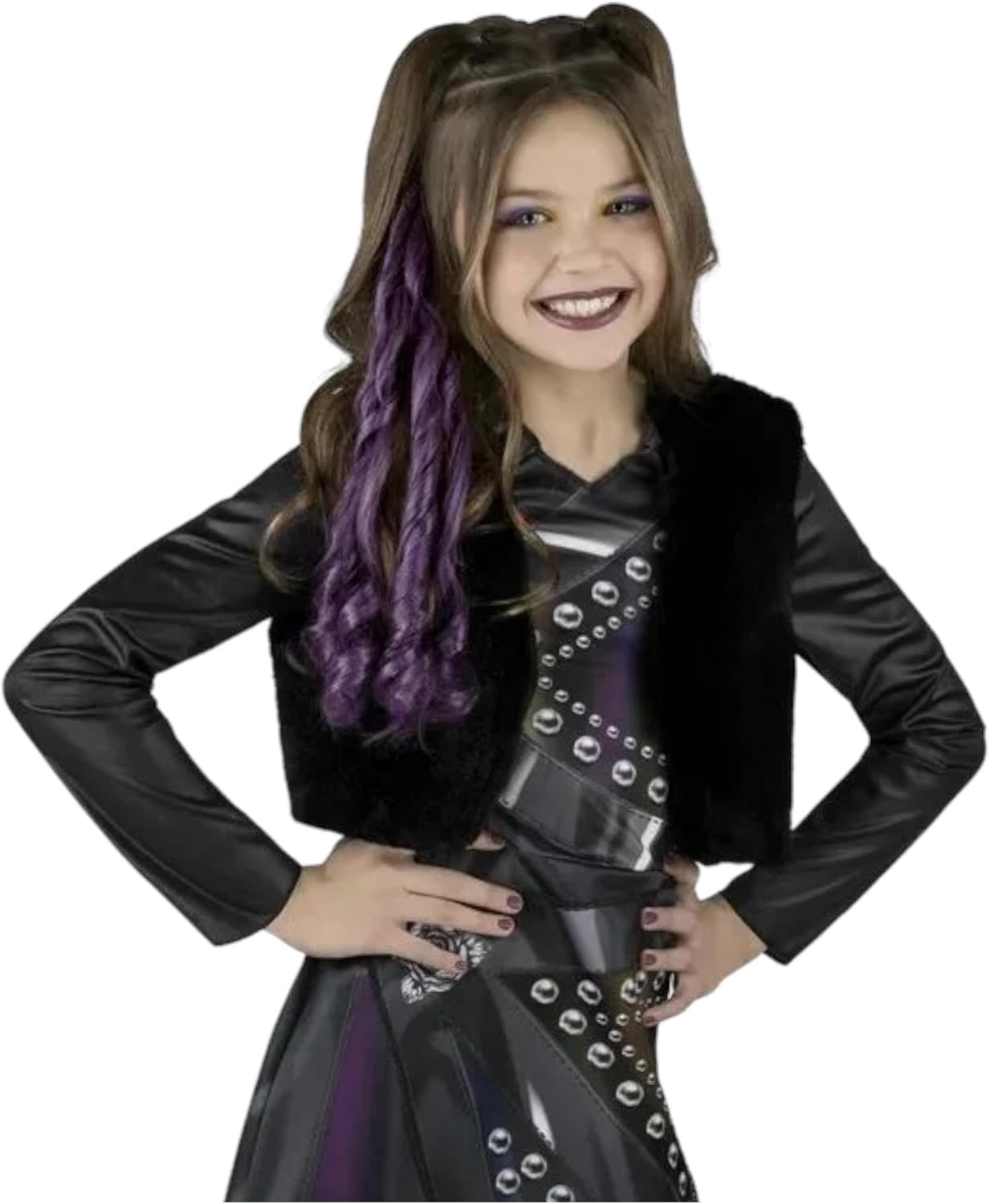 Jazwares Naomi Storm Shadow High – Disfraz unisex para Halloween con vestido, extensión de cabello