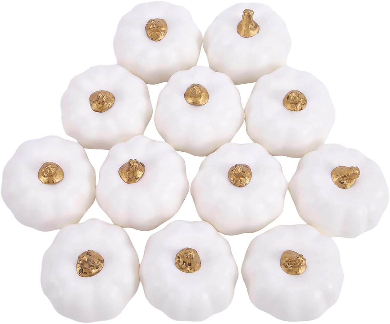 12 mini calabazas artificiales para decoración de Halloween, lindas calabazas falsas de espuma de simulación para Halloween, cosecha de otoño,