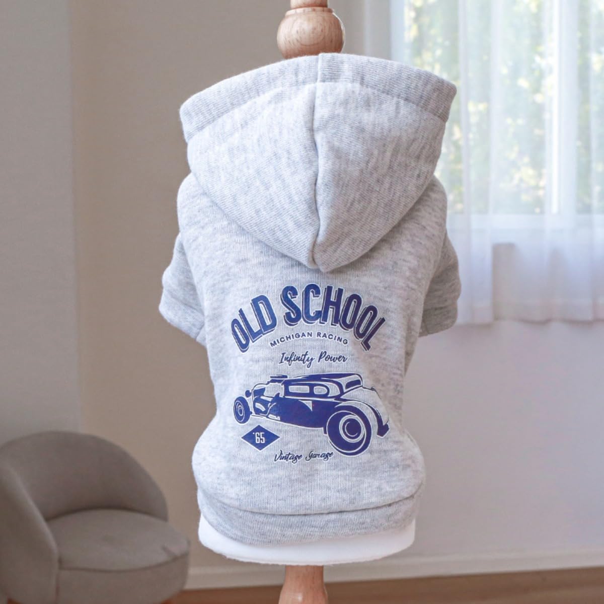 Sudadera con capucha para perro, suéter elegante con estampado para clima frío, abrigo cálido para mascotas, abrigos para clima frío, ropa para