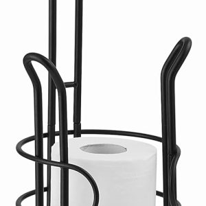 SunnyPoint Soporte de almacenamiento de rollos de papel higiénico para baño con reserva, el área de reserva tiene suficiente espacio para almacenar SunnyPoint Soporte de almacenamiento de rollos de papel higiénico para baño con reserva, el área de reserva tiene suficiente espacio para almacenar