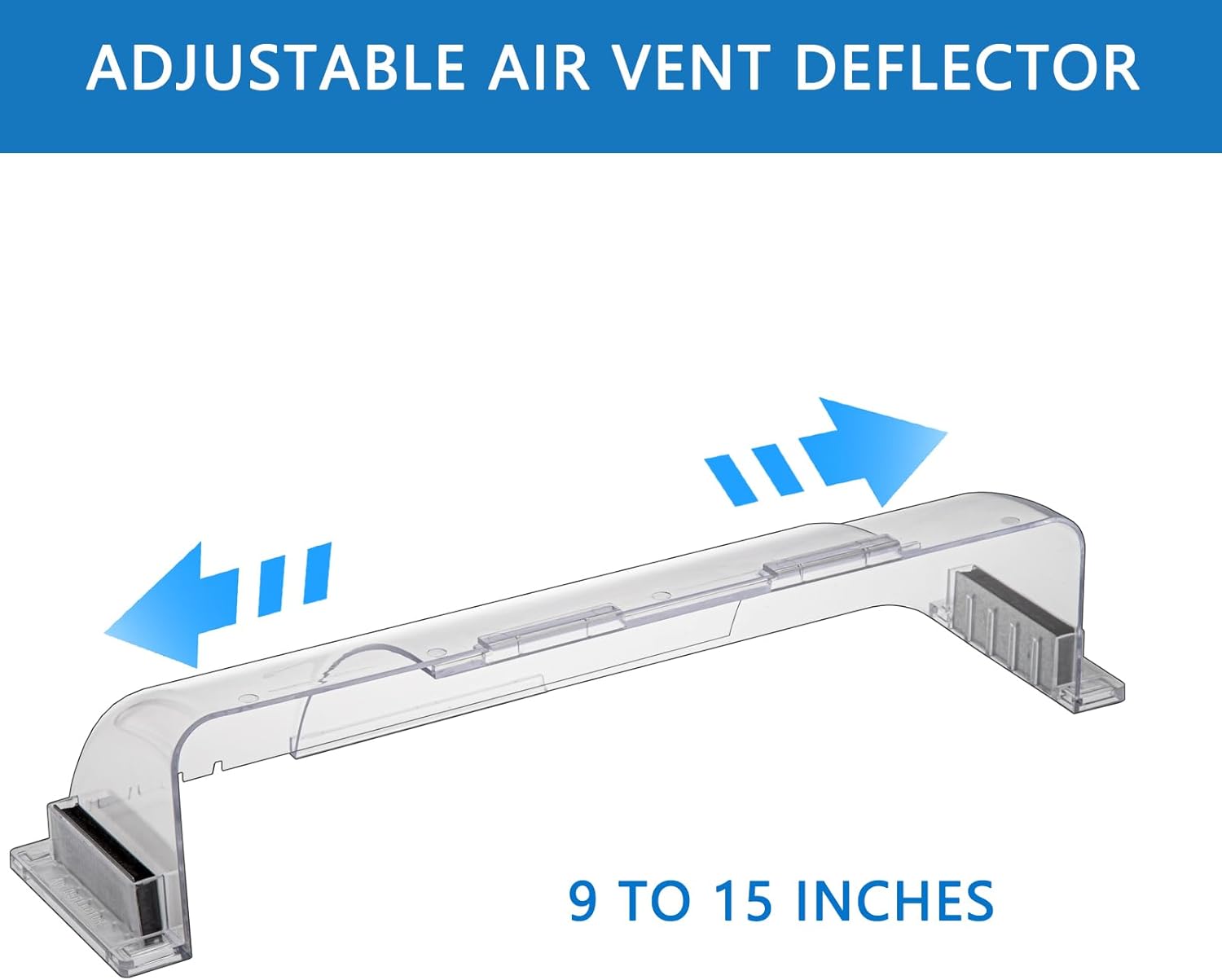 Deflector de ventilación ajustable con imanes de alta resistencia, deflector magnético de ventilación de CA para registros de pared lateral, piso y