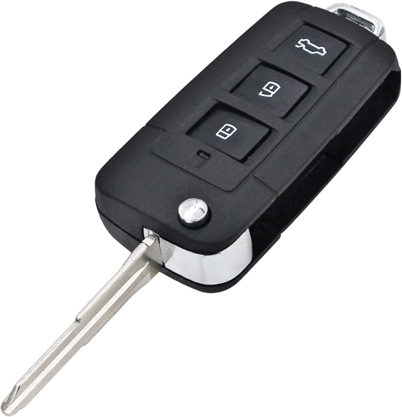 Fundas para llave de coche para Kia Cerato Forte Spectra Optima, 4 botones abatibles, carcasa de llave remota, hoja izquierda