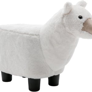 Reposapiés otomano de animales de felpa, decoración adorable y funcional para sala de estar, guardería y dormitorio (edición de alpaca) Reposapiés otomano de animales de felpa, decoración adorable y funcional para sala de estar, guardería y dormitorio (edición de alpaca)