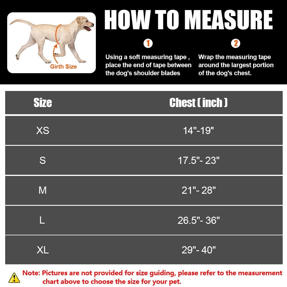 Animire in Training – Juego de arnés y parches para perro, arnés para perro con 8 parches para perros, chaleco reflectante con asa para perros