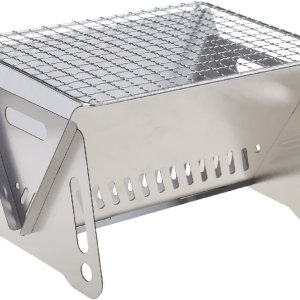 Parrilla portátil de acero inoxidable para barbacoa, parrilla plegable de carbón para tarjetas al aire libre, pequeña herramienta de barbacoa para Parrilla portátil de acero inoxidable para barbacoa, parrilla plegable de carbón para tarjetas al aire libre, pequeña herramienta de barbacoa para